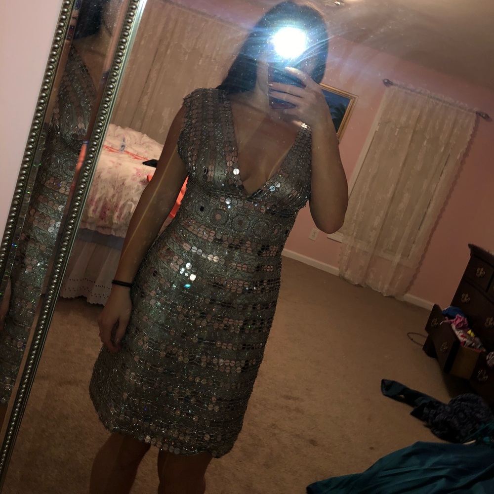 Sparkly low cut dress never worn